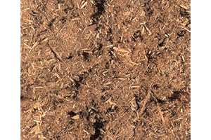 MIGHTY109 Premium Shredded Redwood Mulch, Gorilla Hair, 48 Quarts.
