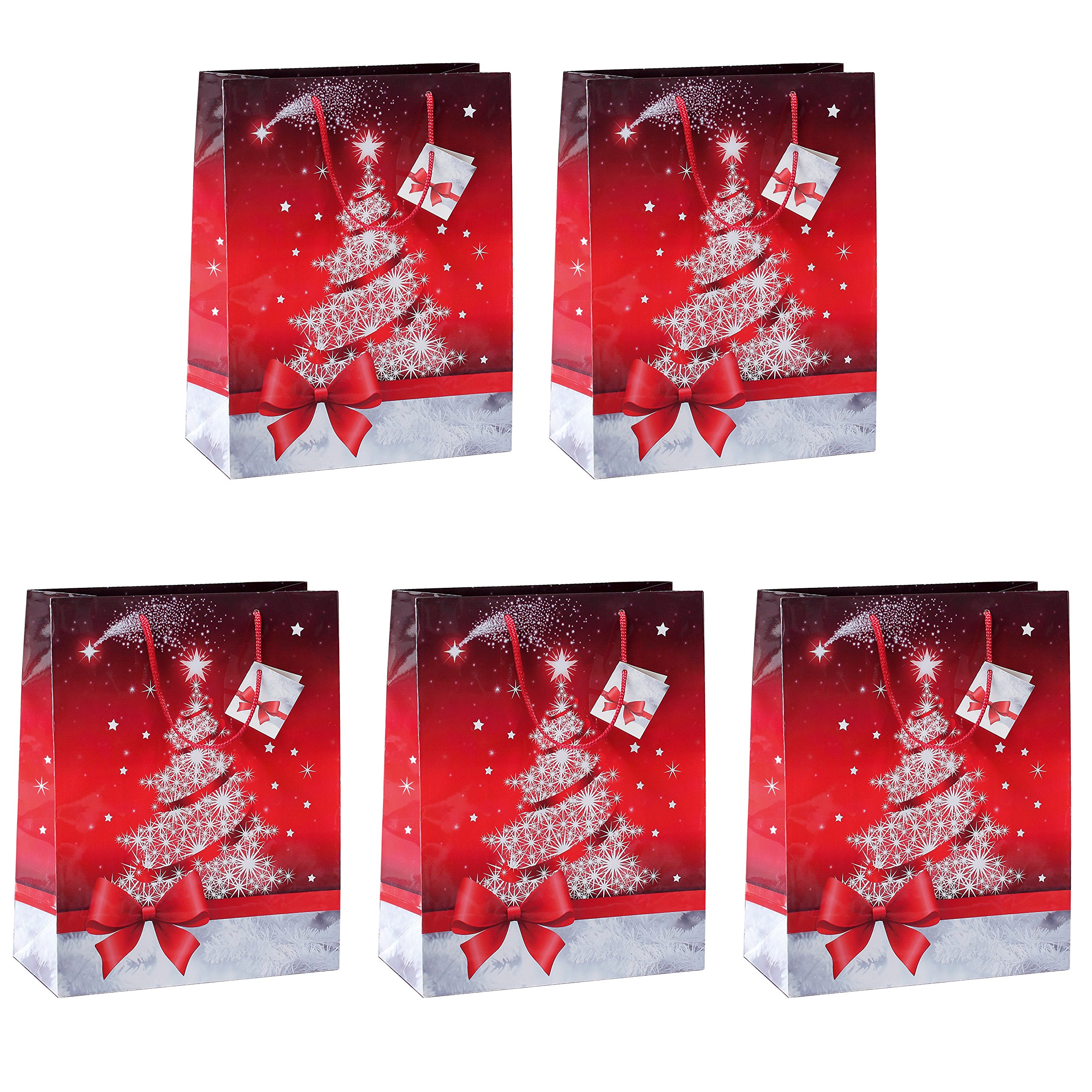SIGEL GT022 Bag "Sparkling Tree", large, 26 x 33 x 12.5 cm, 5 Pieces