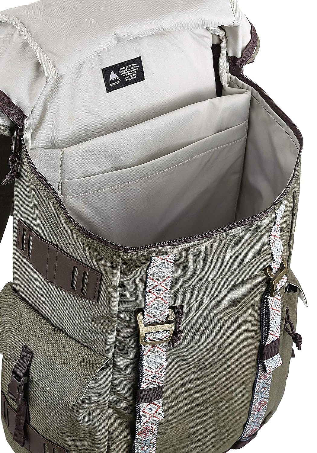 burton annex 18 laptop backpack grey heather 2.0 28L  CCBoard Center Heritage rucksack design with secure laptop and electronics compartments plus external webbing to stash a jacket Burton Annex Laptop Backpack One
