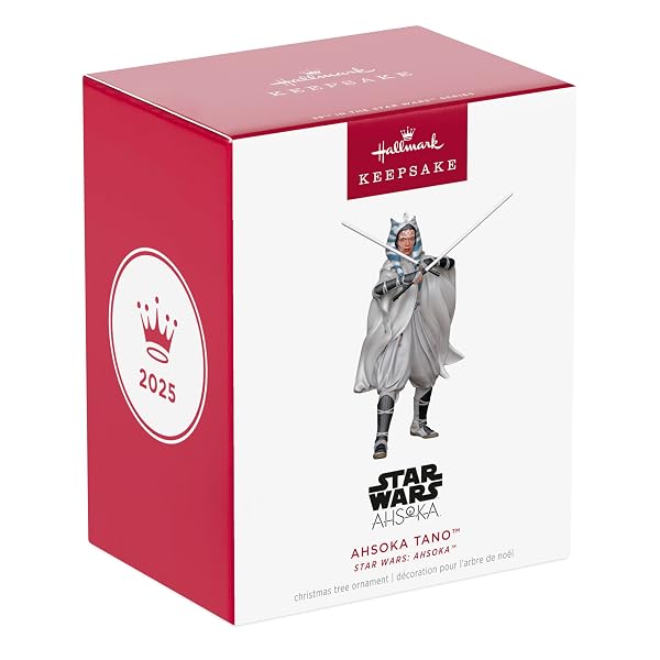 HALLMARK KEEPSAKE CHRISTMAS ORNAMENT, STAR WARS: AHSOKA AHSOKA TANO, GIFTS FOR STAR WARS FANS