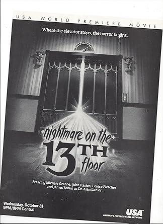 Amazon Com Print Ad For Nighmare On The 13th Floor 1990