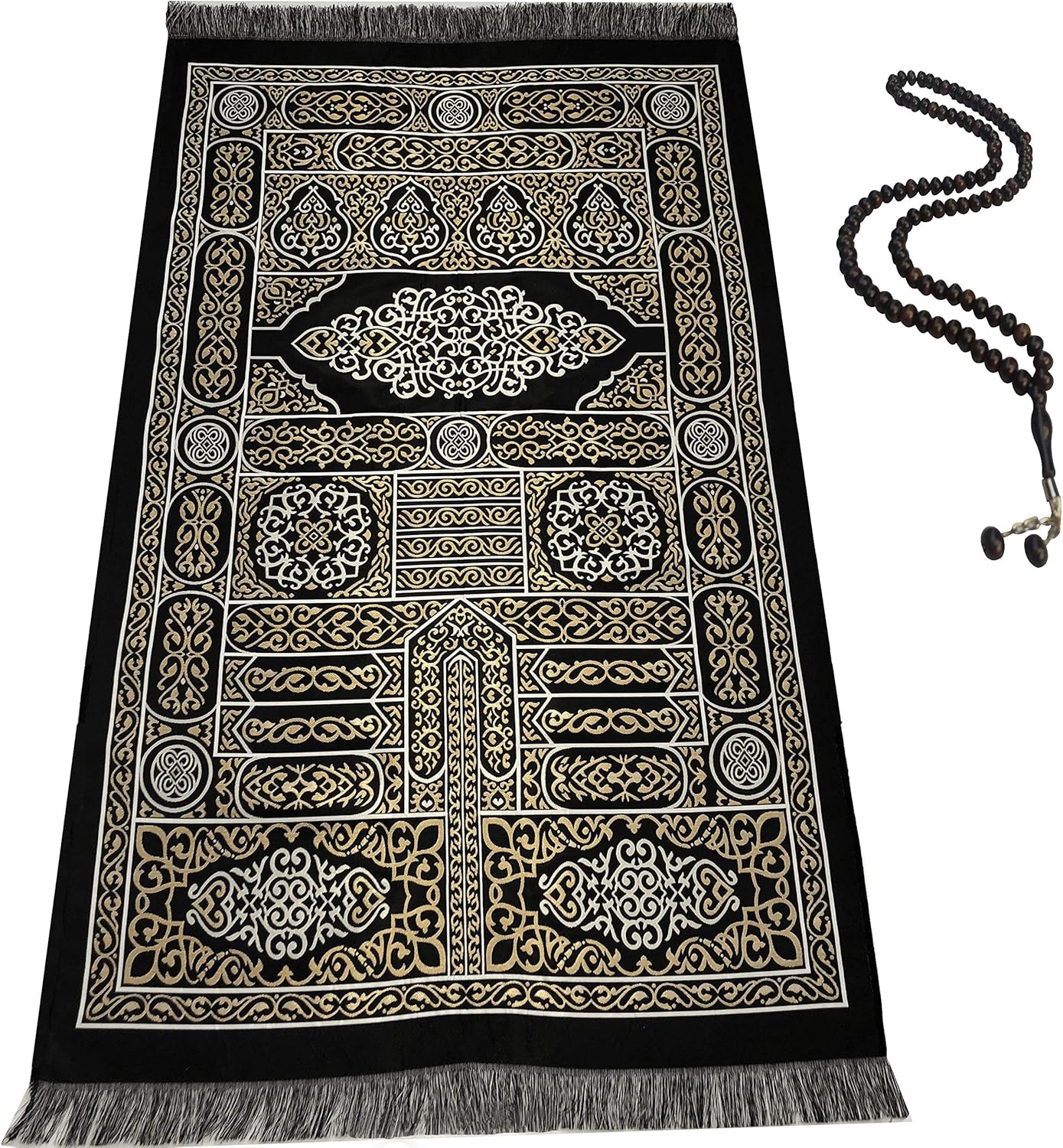 BAYKUL Muslim Prayer RugKaaba Gate DesignIslamic Turkish Prayer Rugs