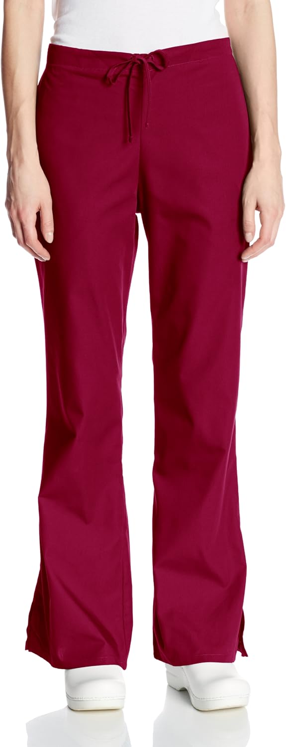 Cherokee Women's Flare Leg Drawstring Scrub Pant: Medical Scrubs Pants: Clothing