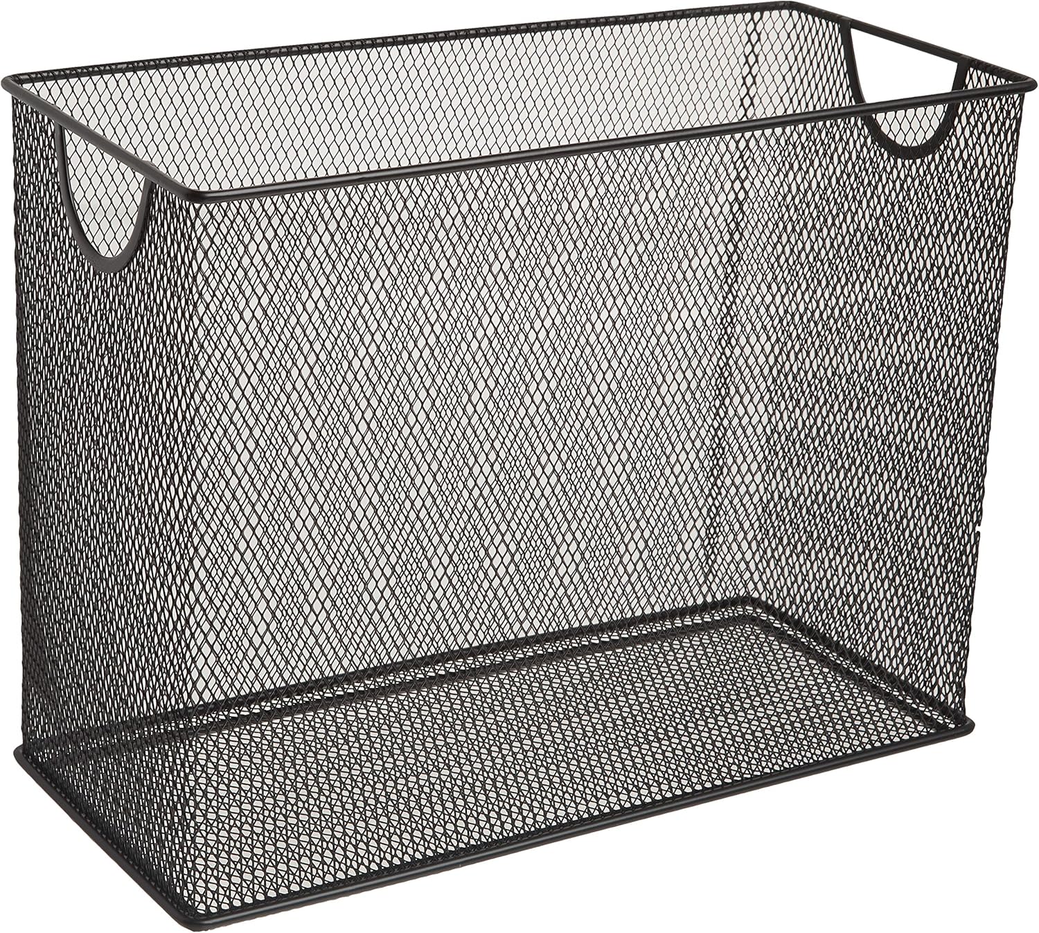 U Brands Mesh Steel Desktop Hanging File Holder, Letter Size, 12.4" x 9.53" x 5.5", Black - 457U00-06 : Office Products