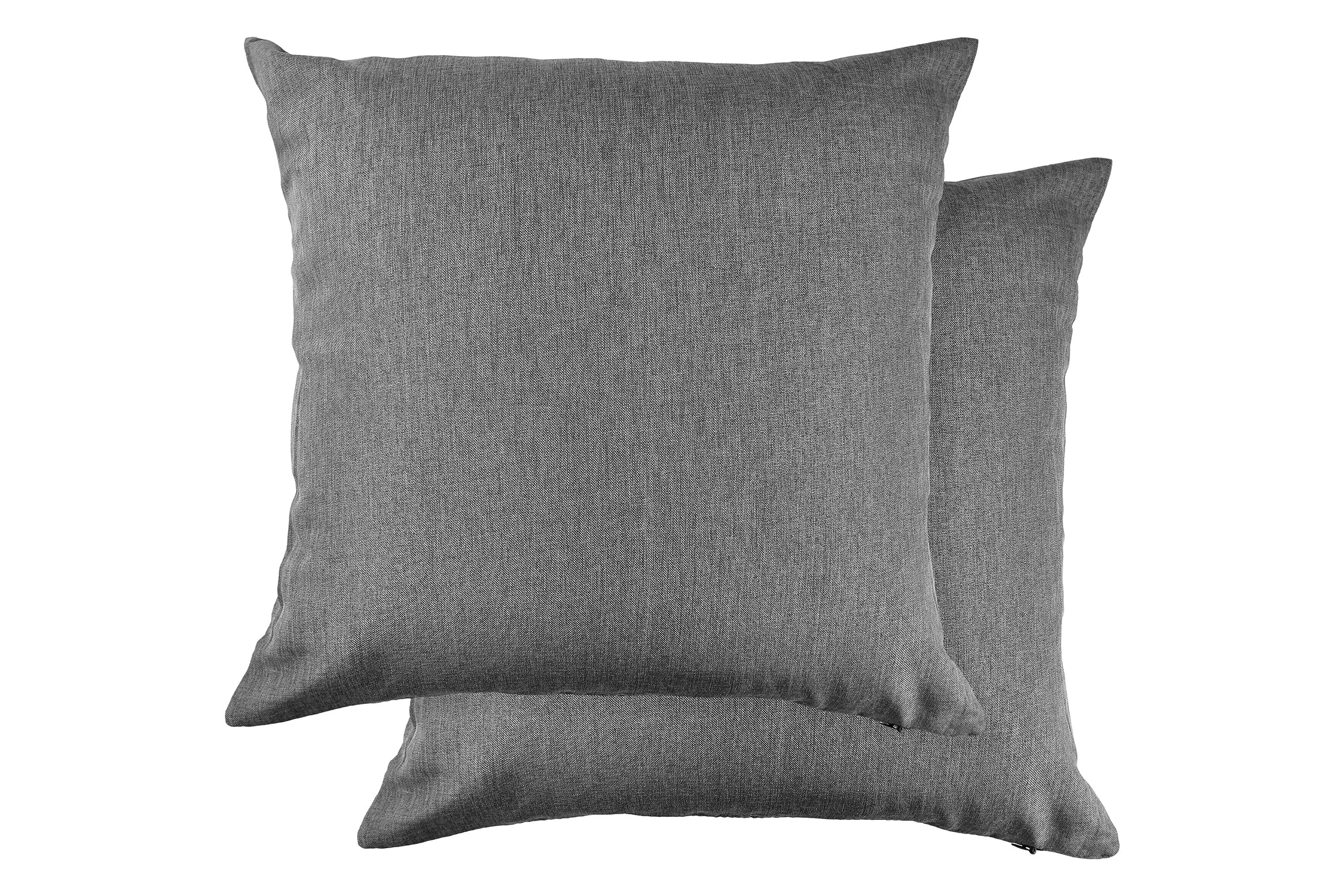 Emma Barclay Jardin - Waterproof Indoor/Outdoor Cushion Cover For Chairs or Sofas - 17x17 (43x43cm) (Charcoal)