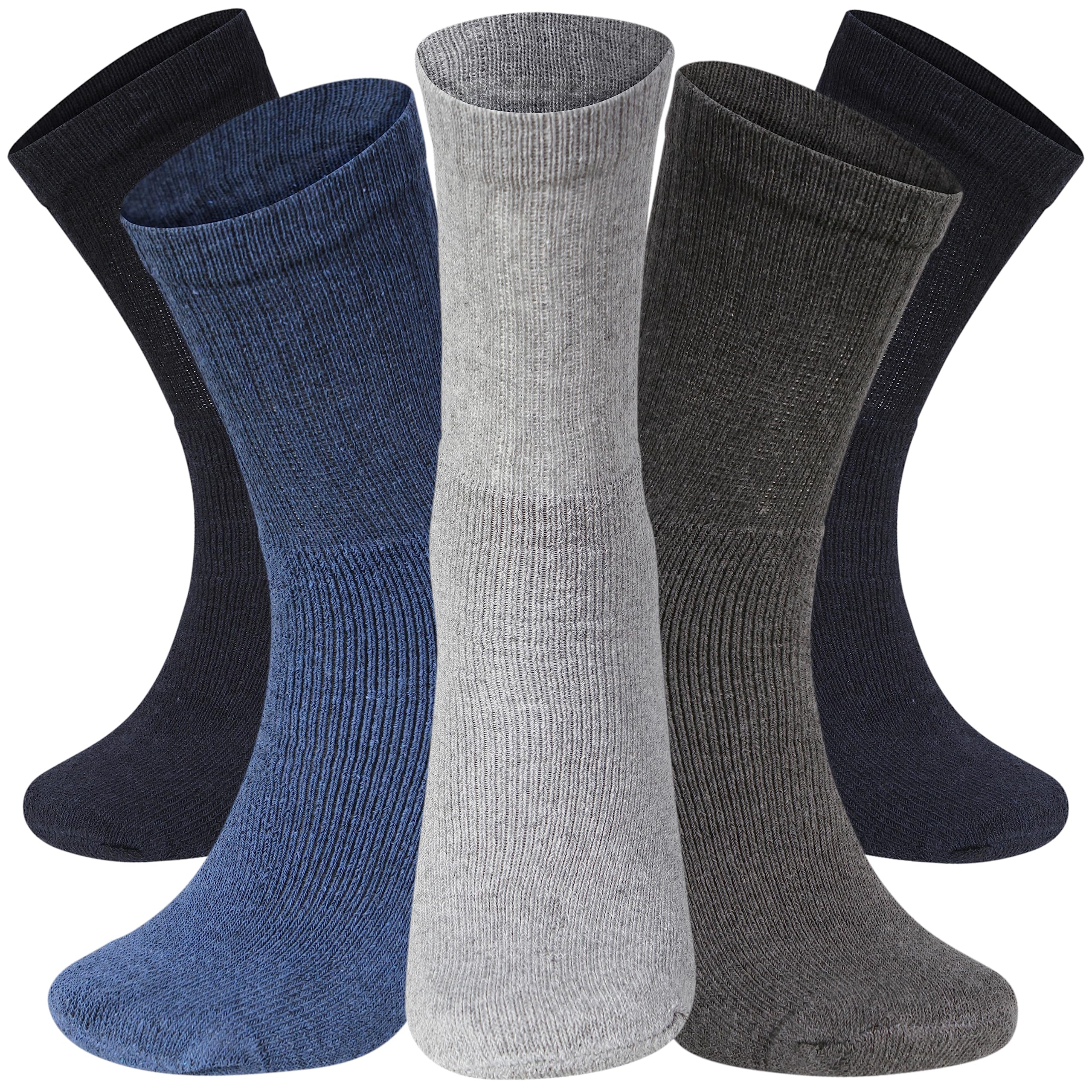 Kensington® Men’s Sport Socks – 10 Pairs, Coloured Crew Socks (Size 6-11) – Cushioned Cotton for Gym, Running & Everyday Use