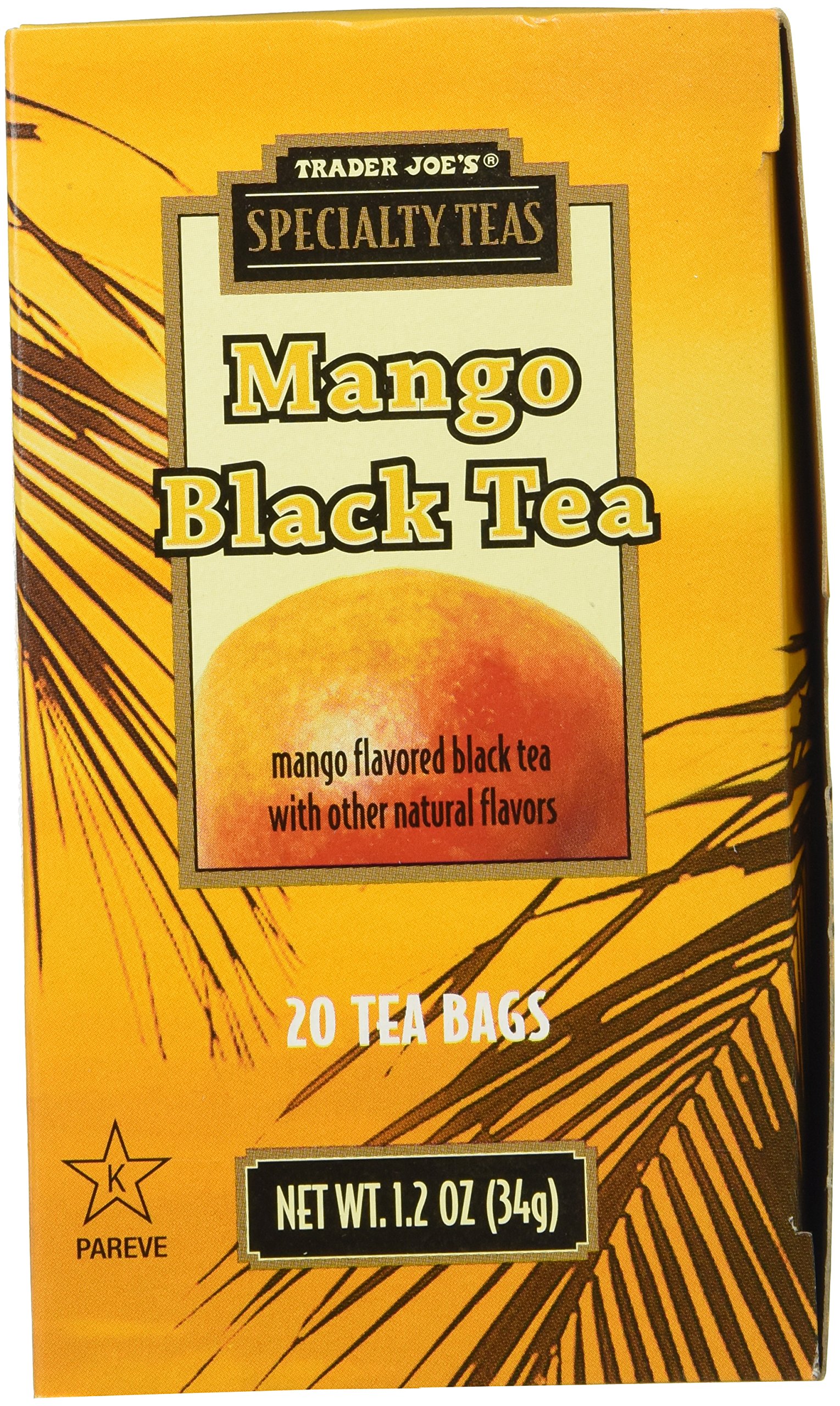 Trader Joe's Mango Black Tea, 20 Tea Bags x 2 Packs