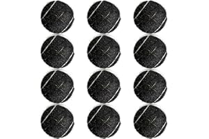 HiBallBall 12 Pack Precut Walker Tennis Balls, Heavy Duty Long Lasting Walker Ski Guides, Tennis Balls for Chairs Desks Furni