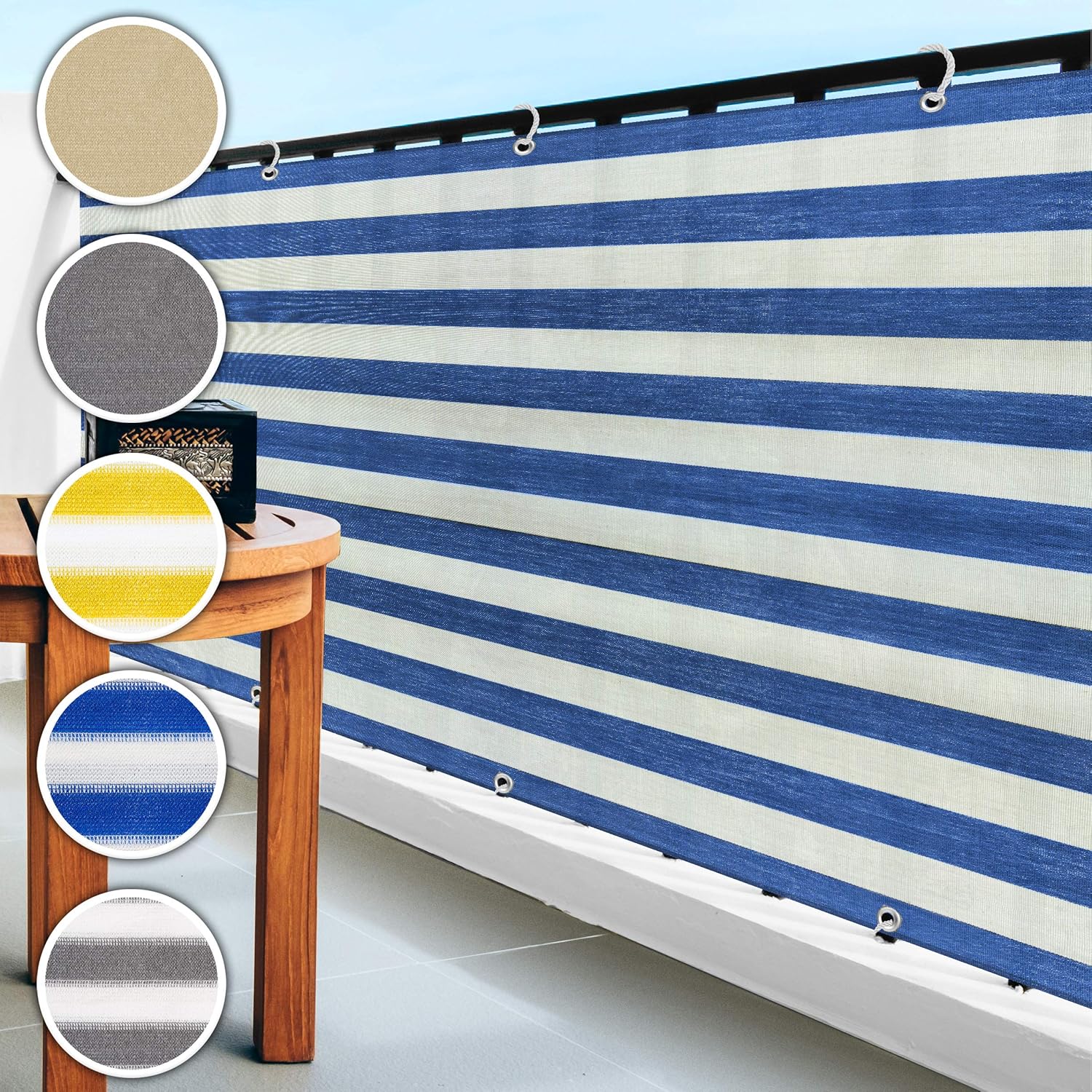Balcony Privacy Screen UV Protector 90 x 500 cm Weather Resistant and