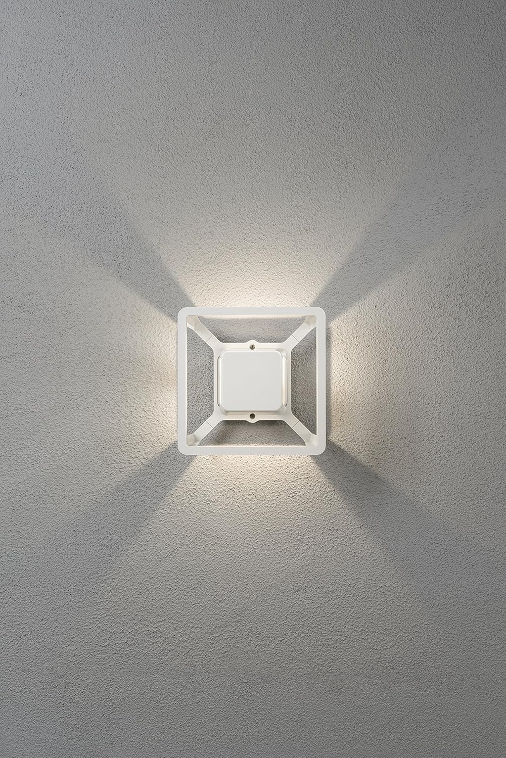 Konstsmide Outdoor Wall Lights/Pescara Up Down Modern Outdoor Wall Lantern/High Power 3 W LED Wall Lamp/Clear Acrylic Lens/Aluminium/IP54/Outside - Image 4