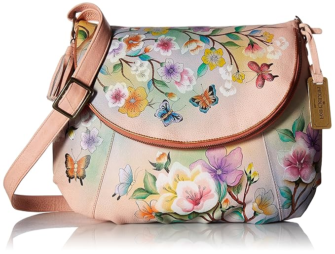 Anuschka 20% Frühlingsverkauf - handbemalte Ledertasche, Schultertasche für Damen, Geschenk für Frauen, handgefertigte Tasche