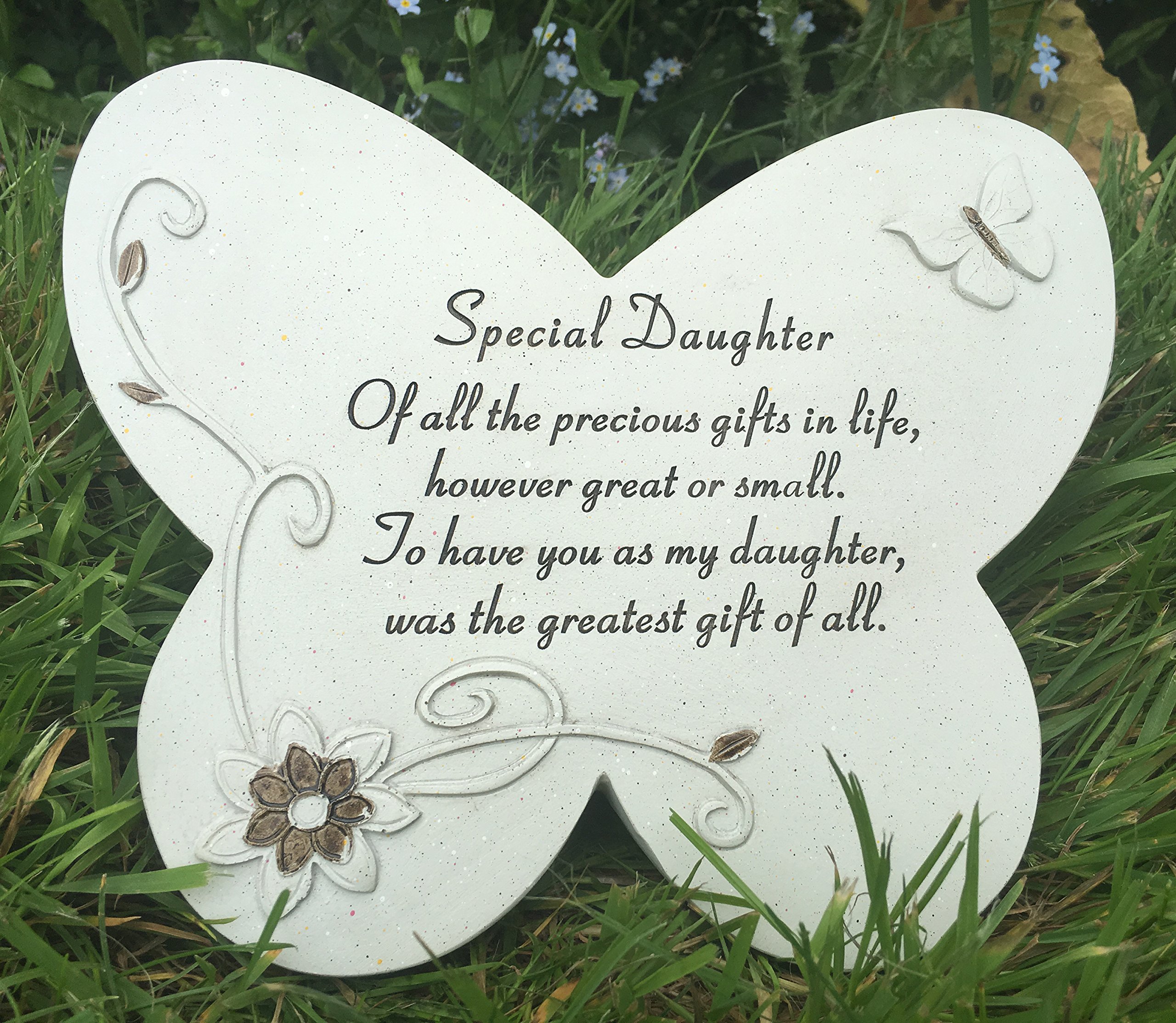 Special Daughter Grave Memorial Butterfly Stone Plaque Ornament Garden Buy Online in United
