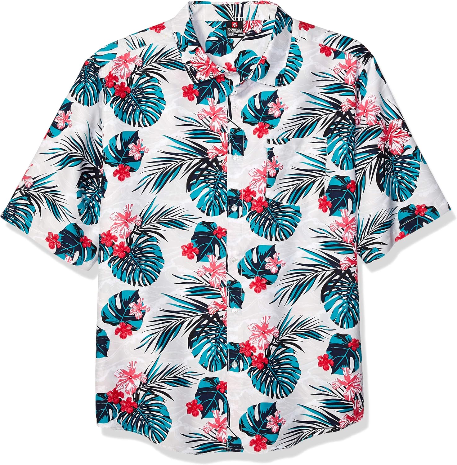 Southpole Men's All Over Print Woven Shirt: Clothing