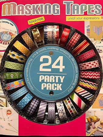 Amazon コストコ Point Line マスキングテープ 24巻 Party Pack 文房具 オフィス用品 文房具 オフィス用品