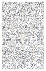 SAFAVIEH Micro-Loop Collection 6' x 9' BlueIvory