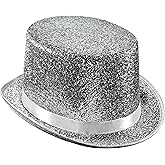 Dress Up America Top Hats for Adults - Shiny Tuxedo Hat for Men and Women - Costume Magician Hat
