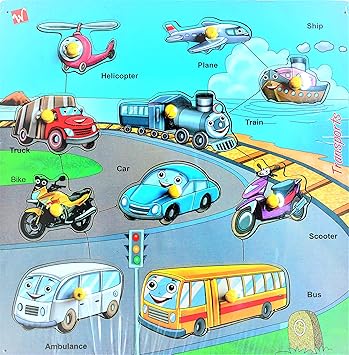 Wooden Puzzles Vehicles