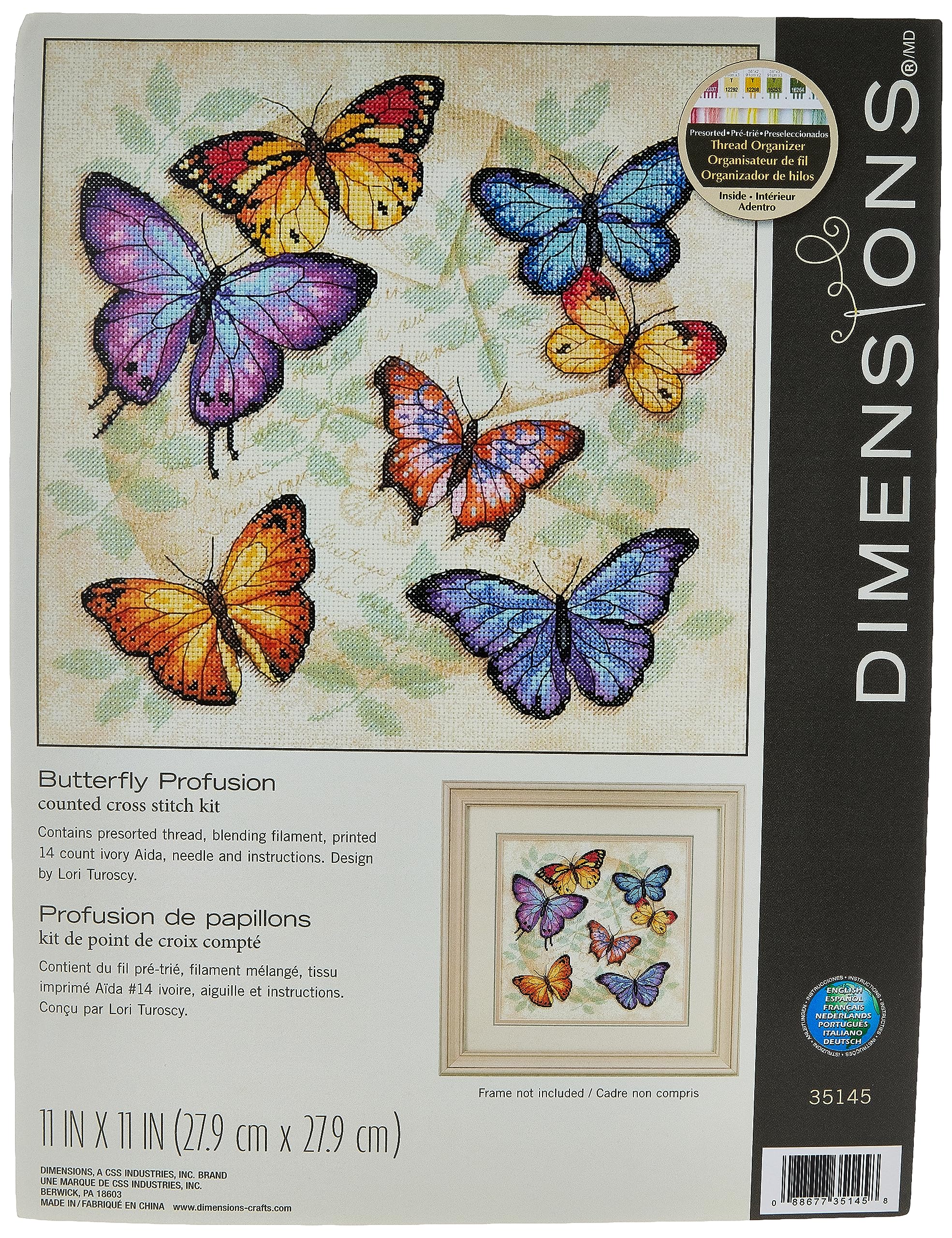 Dimensions Butterfly Profusion, Fabric, Multicolored — image 1