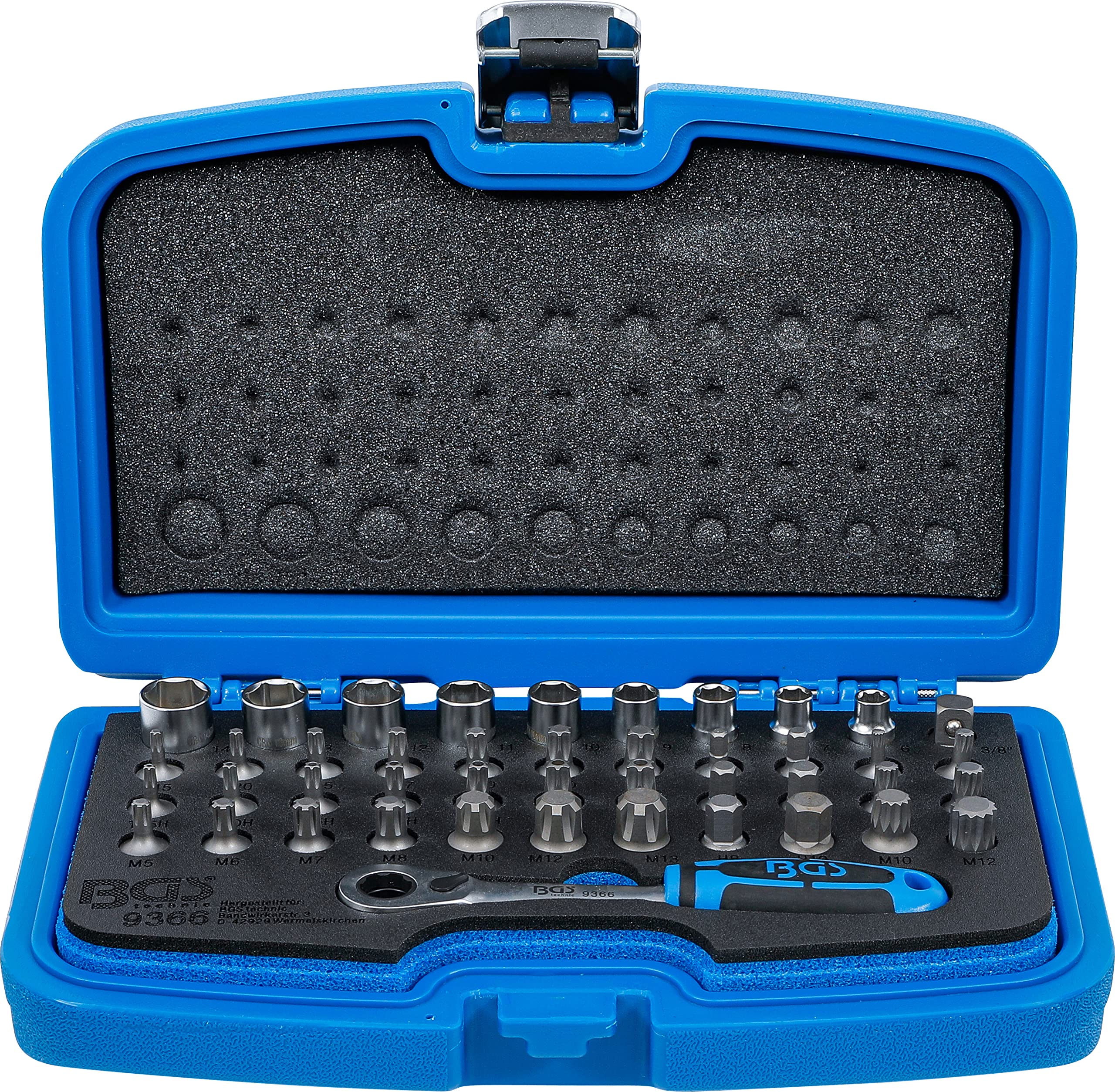 BGS 9366 | Push-through Bit and Socket Set | 44 pcs.