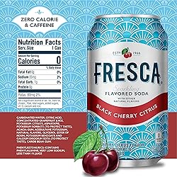 Fresca Black Cherry Soda Sparkling Flavored Soft