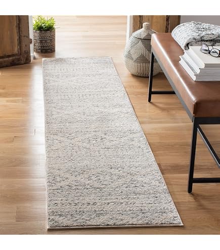 SAFAVIEH Adirondack Collection Area Rug - 8' Square, Ivory & Beige, Oriental Medallion Design, Non-Shedding & Easy to Clean, Ideal for Living Room, Bedroom, Dining Space (ADR108E