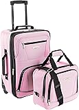 Rockland Luggage 2 Piece Set, Pink, One Size