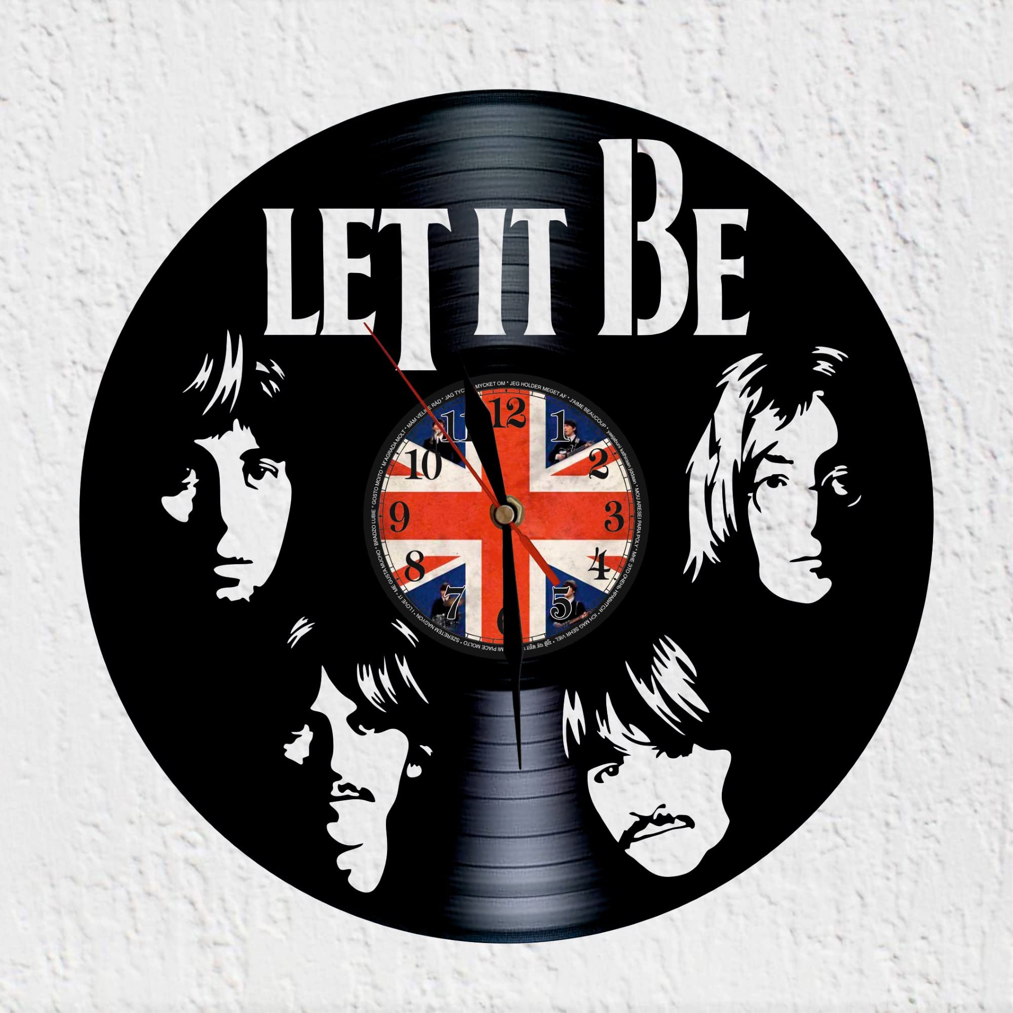 VINY WOODY British Rock Group Vinyl Record Clock Wall Decoration Music Rock Beat 70s