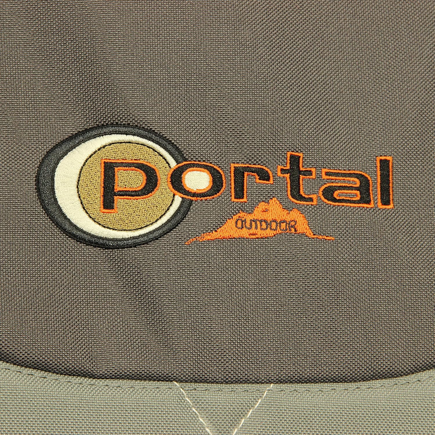 Portal Outdoor Folding Portable Camping Armchair, Charcoal / Orange - Image 5