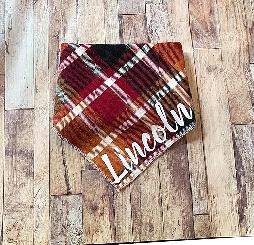 monogrammed dog bandana