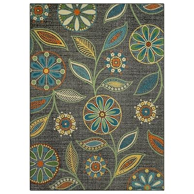 Maples Rugs Reggie Floral Area Rugs for Living Room &amp; Bedroom [Made in USA], Multi, 5 x 7