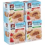 Quaker Breakfast Squares, Variety Pack, Apple Cinnamon & Strawberry, 5 Count (Pack of 4)