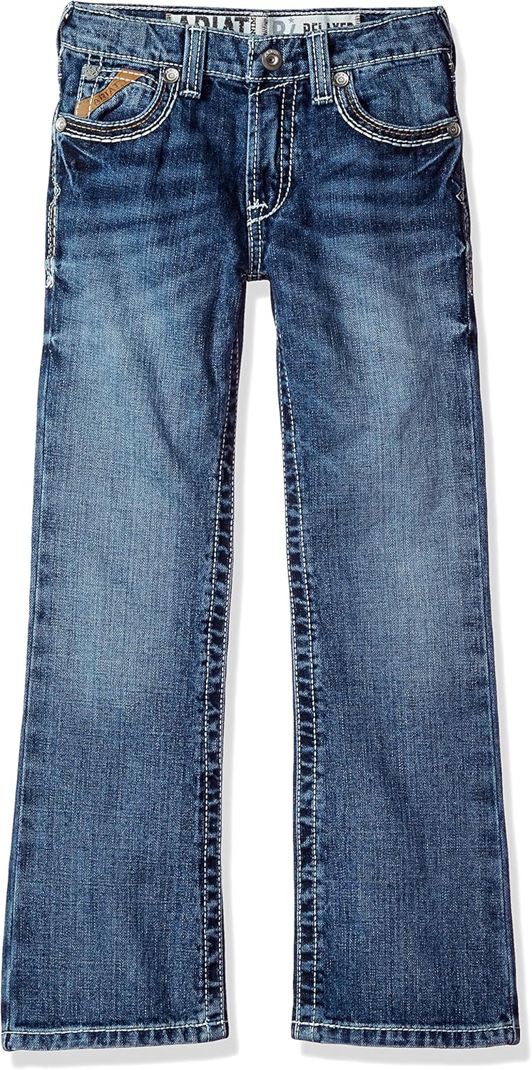 ARIAT Boys' Big B4 Relaxed Bootcut Jean: Clothing