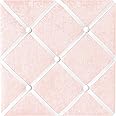 Sweet Jojo Designs Pink Fabric Memory Memo Photo Bulletin Board - Solid Light Blush Crinkle Crushed Velvet Luxurious Elegant 