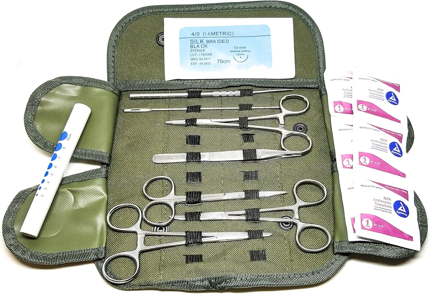 Military Style Survival First Aid Kit Professional Trauma Pak Kit with Tourniquet and EMT Tools to Stop Bleeding Fast: Sports & Outdoors