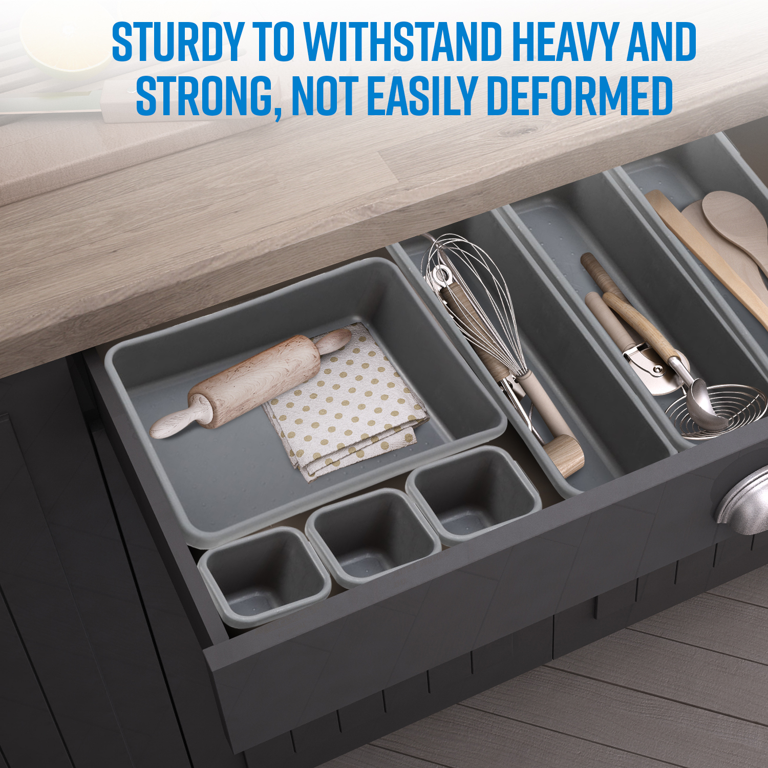 6 Drawer+Organizer+Dividers+Organizers+Silverware