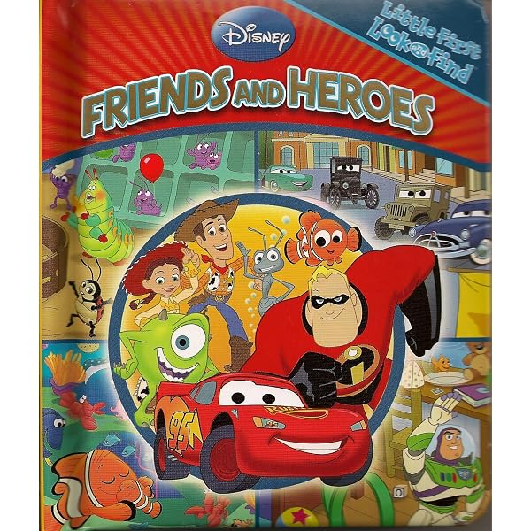 Amazon.com: Disney Pixar: Friends and Heroes First Look and Find