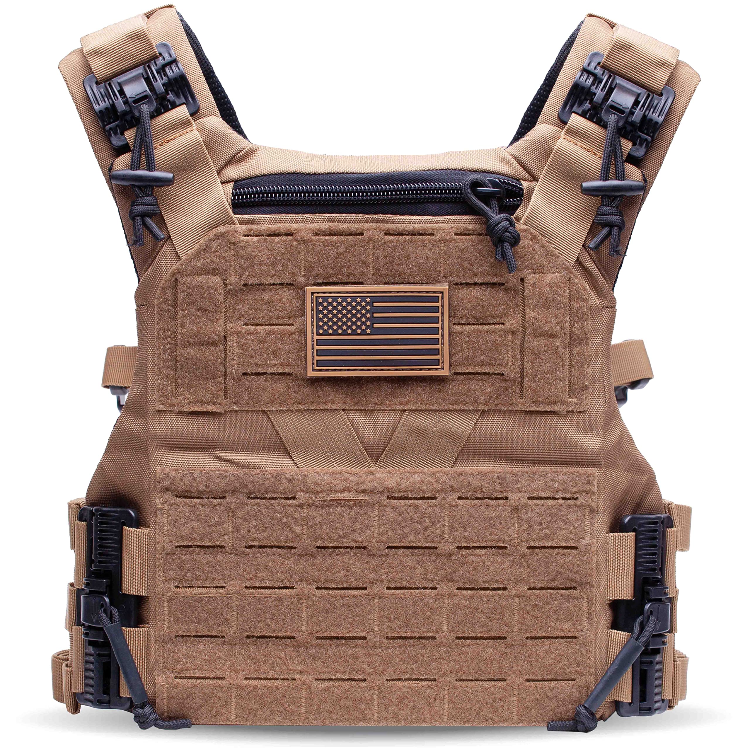 Photo 1 of Tacticon Vest Elite | Combat Veteran Owned Company | Tactical Vest for Men | Lightweight Adjustable 500D Vests with Laser Cut MOLLE
