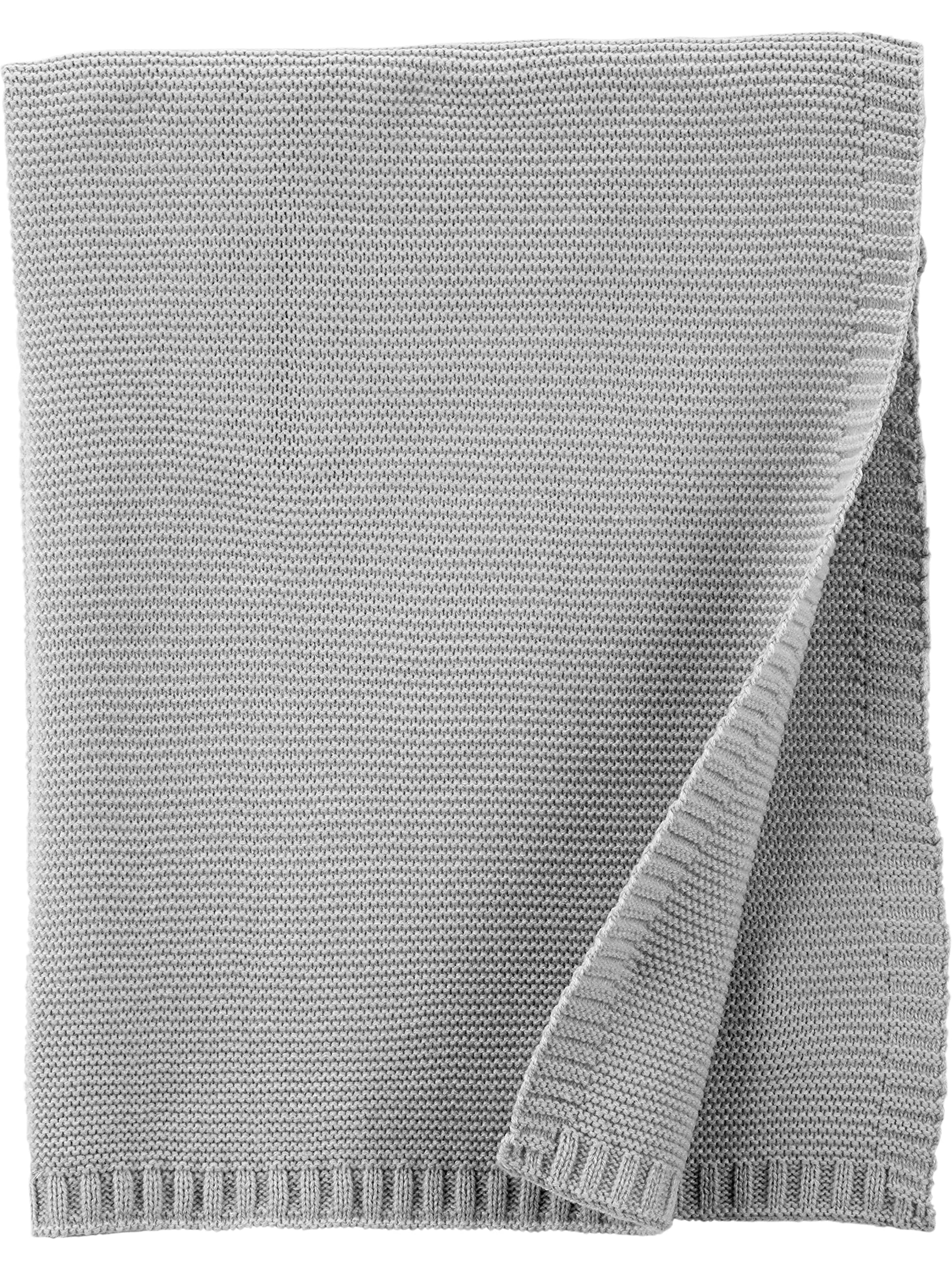 Simple Joys by Carter's Unisex Baby Sweater Knit Blanet, Grey, One Size