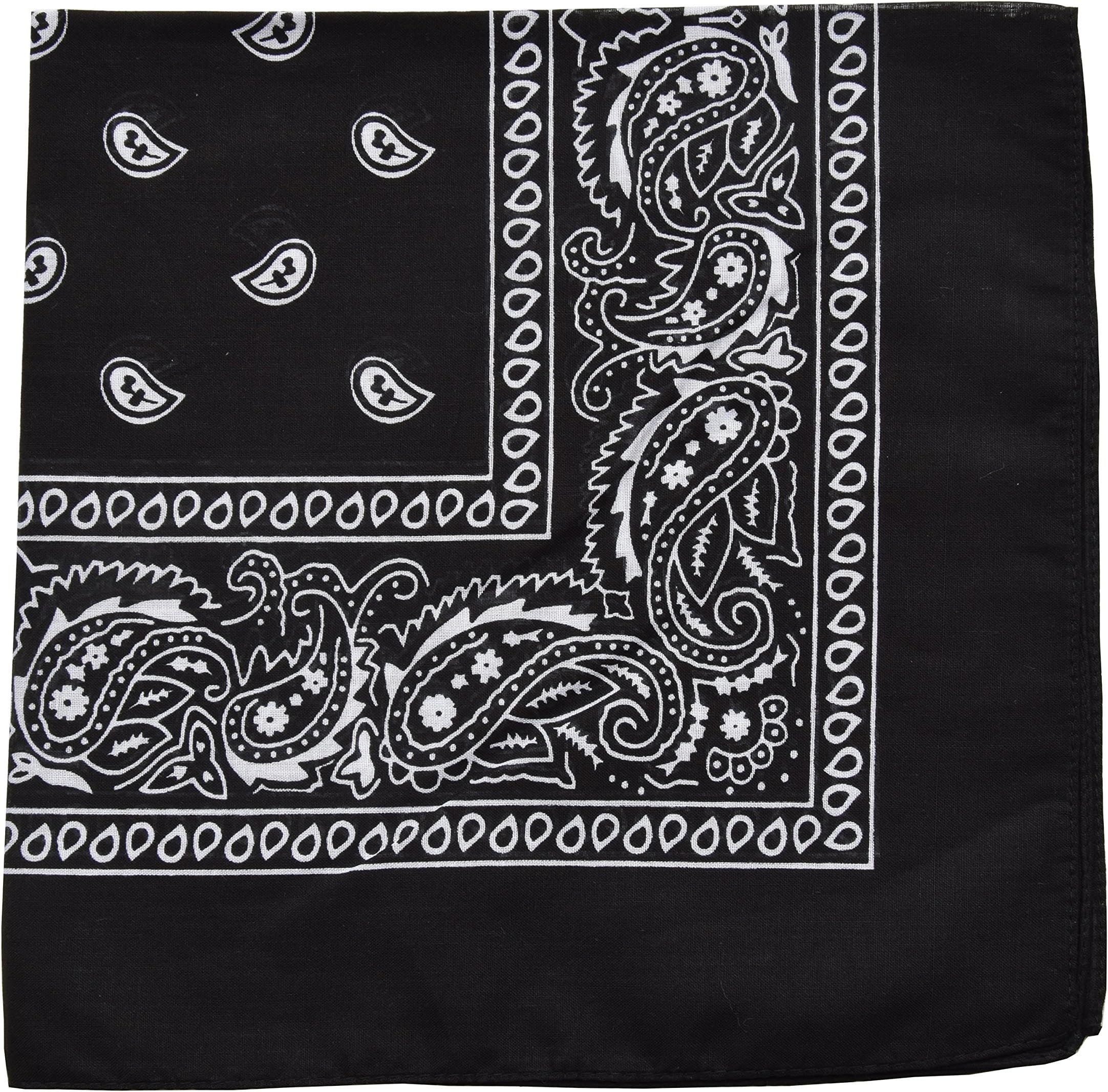 One Piece Novelty Bandanas Paisley Cotton Bandanas