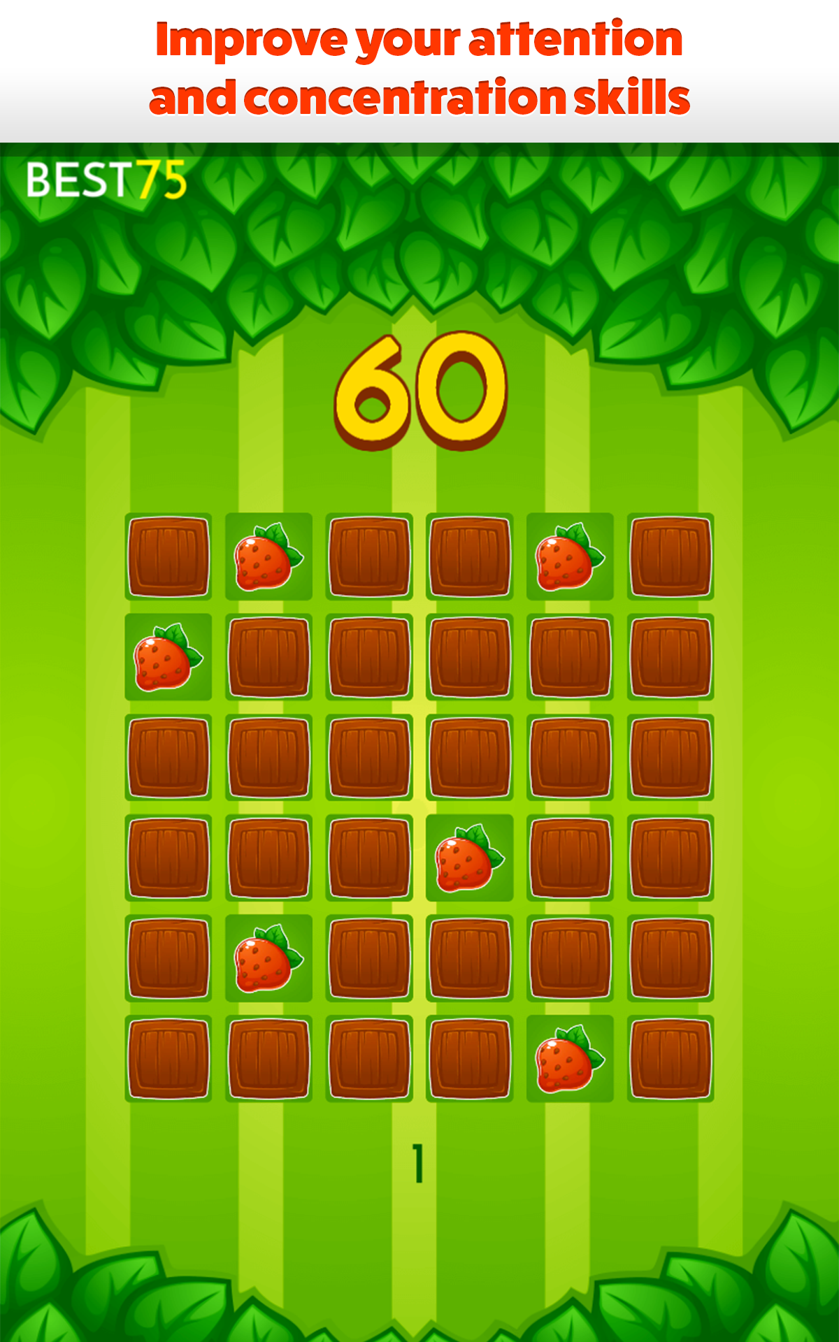 Brain game Memory training for adults