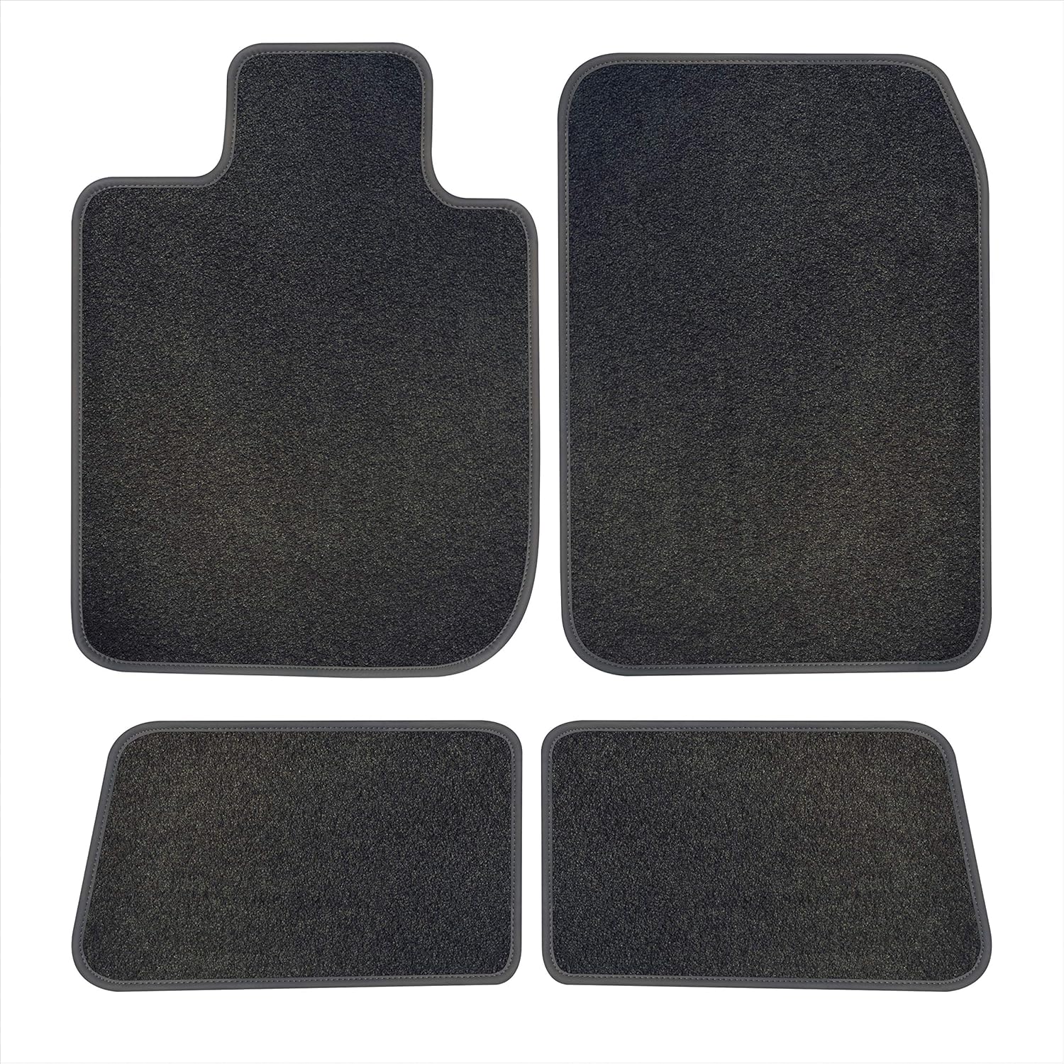 B&B AUTOSPORT E61164-S1A-PR-CC Floor Mats, Prestige Charcoal, 4 pc Set