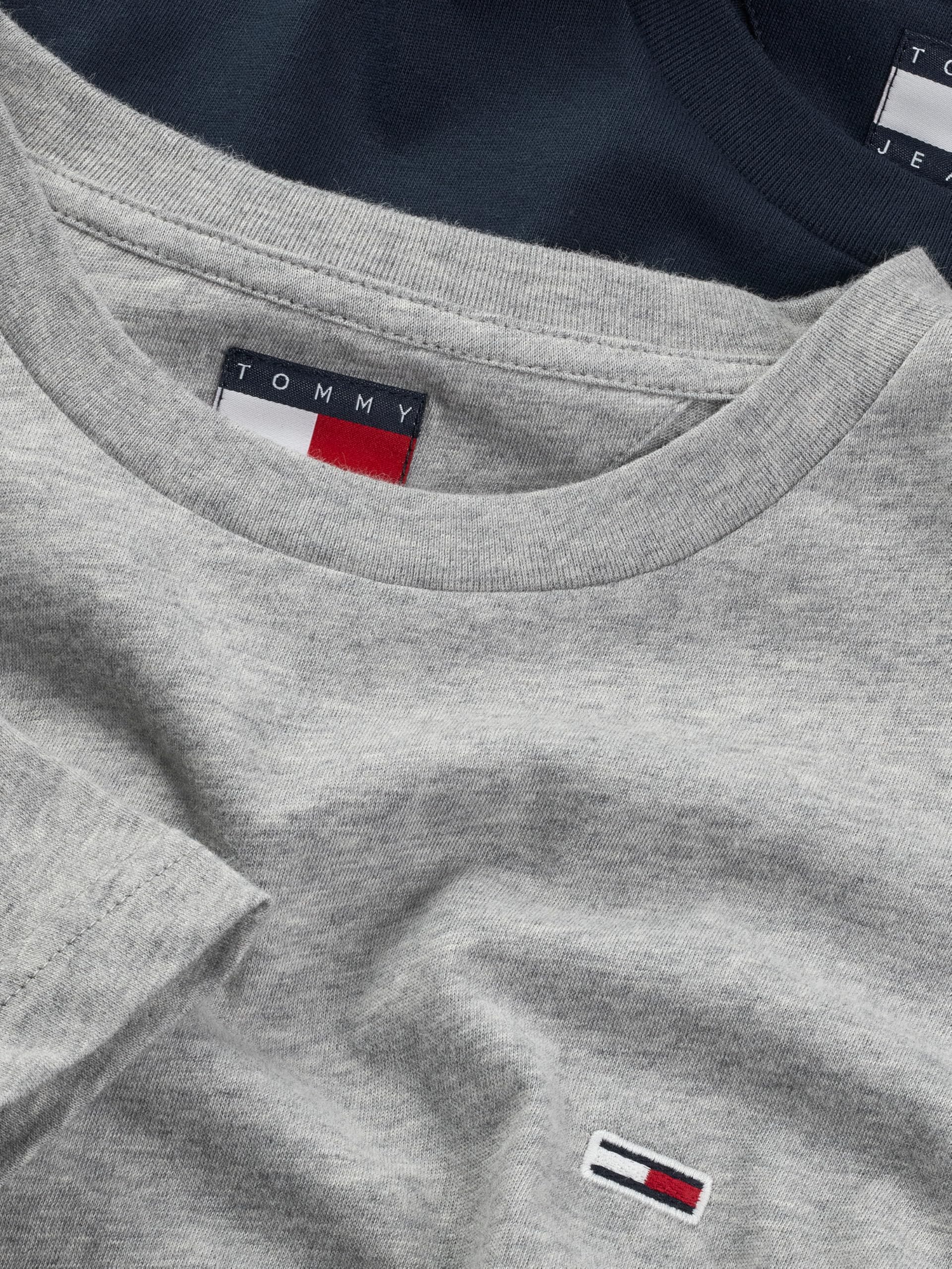 Tommy Jeans Herren TJM Xslim 2pack Jersey Tee EXT Dm0dm20687, Multi (Grey Htr/Dark Night Navy), L 5