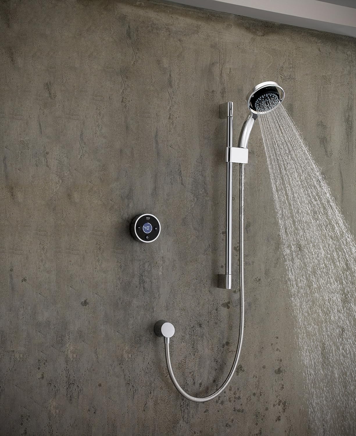 Mira Showers 1 1666 200 Platinum Digital Mixer Shower With Rear Fed And