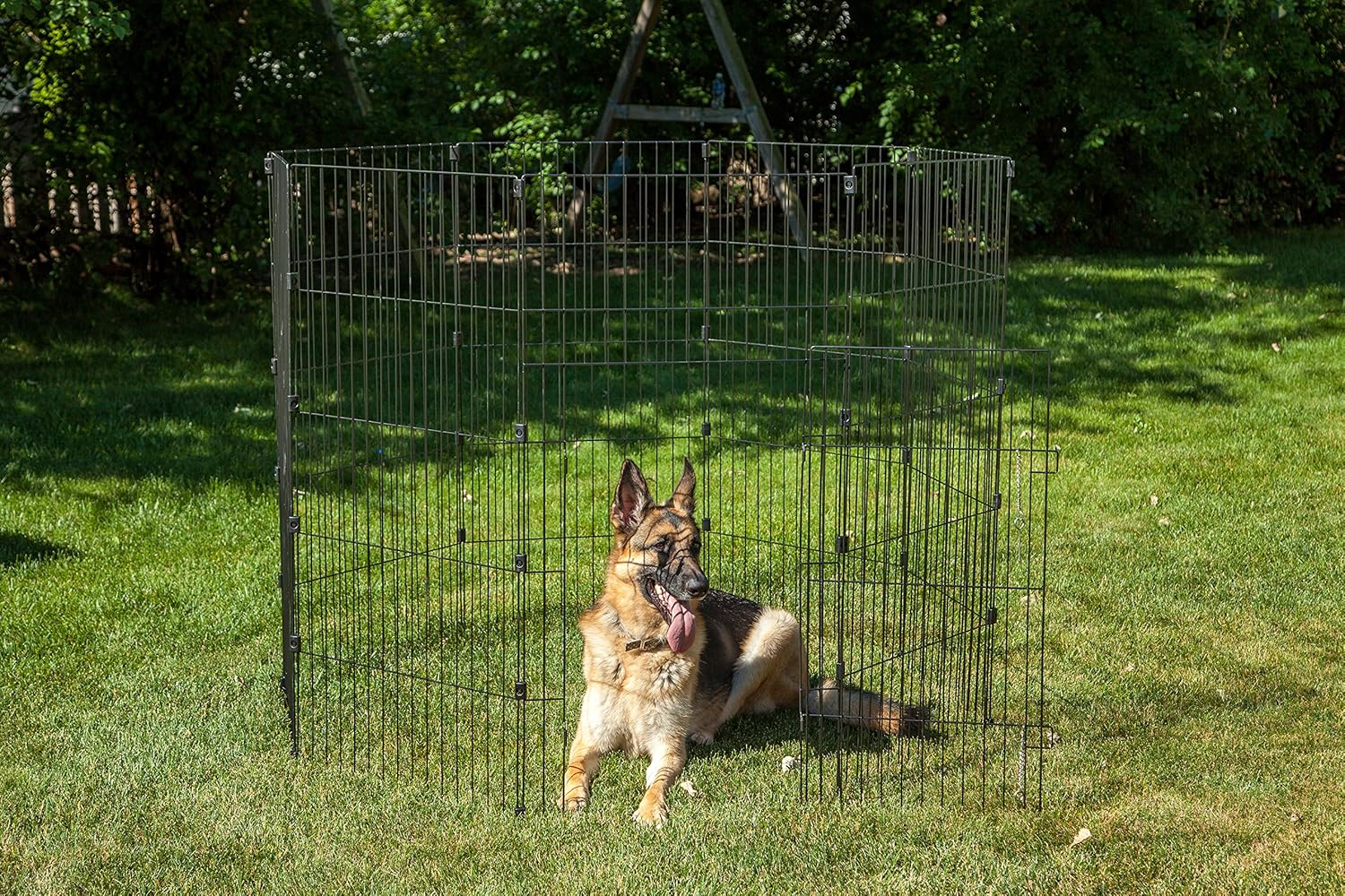 Iris Pet Pen, 48-Inch, Black, H121cm - Image 3