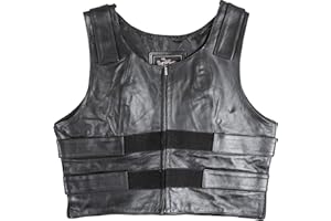 IKleather Men Biker Club Leather Vest