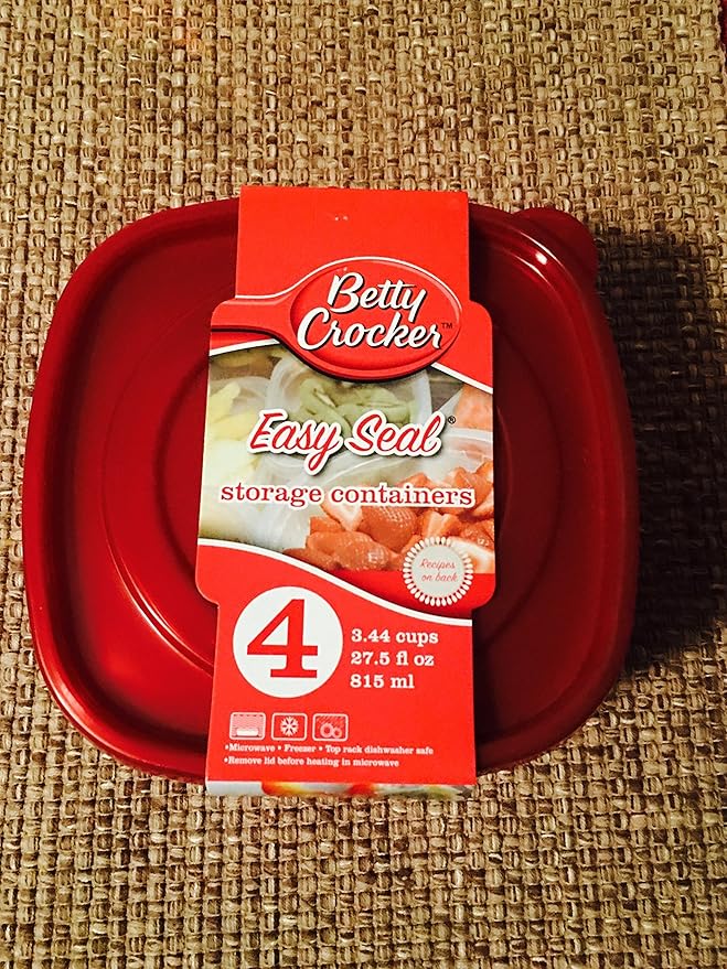 Food Storage Containers Set of 2 Betty Crocker 27.5 Oz