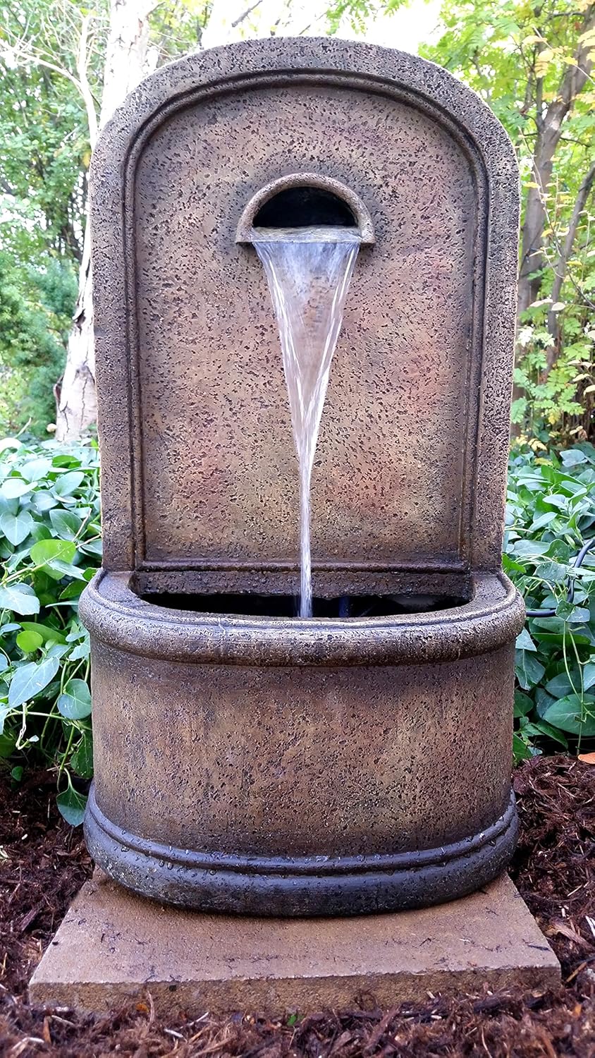 feature walls for patios on Patio Lawn Garden Porches The Chateau 30 Floor Wall Fountain Outdoor Water Feature Perfect For Patios Welcome Areas Decks Gardens And Other Living Spaces Fountains