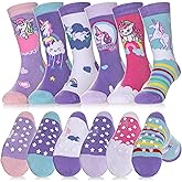 Dosoni Toddler Non Slip Grip Socks Baby Girls Boys Kids Anti Slip Crew Thick Warm Cotton Gift Socks