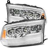 AlphaRex USA 880591 Nova Series LED Projector Headlights fits Dodge Ram 1500,Clear