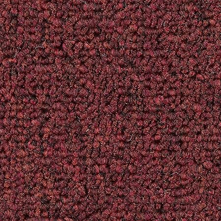 Schlingen-Teppichboden in der Farbe Dunkelrot | weiche & strapazierfähige Auslegeware | zugeschnittener Bodenbelag | Meterwar